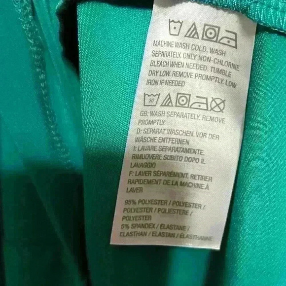 Susan Graver Liquid Knit Turquoise Blue Assymetrical Top Size XL - Picture 5 of 6